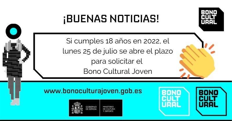 Imagen 25 de Julio - Apertura de plazo de solicitud del Bono Cultural Joven