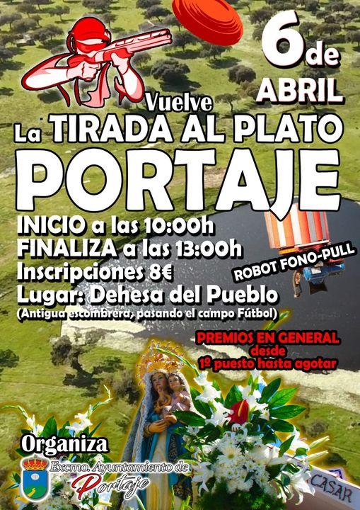 Imagen 6 de abril - Tirada al plato en la Romería de Portaje