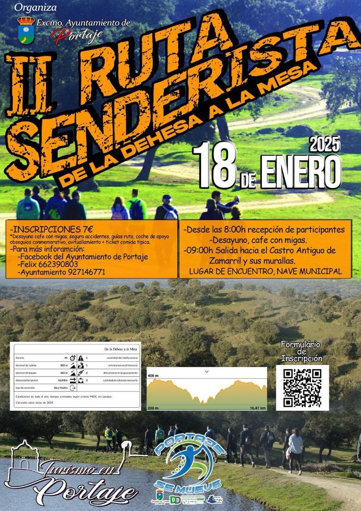 Imagen 18 de Enero - II RUTA SENDERISTA “De la Dehesa a la Mesa” en Portaje