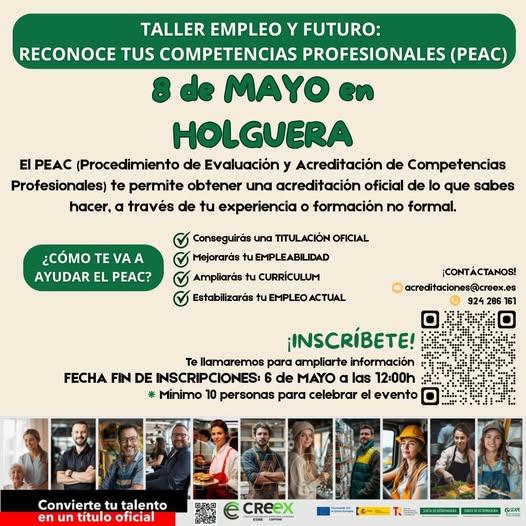 Imagen 8 de Mayo - Taller de empleo y futuro: reconoce tus competencias profesionales en Holguera