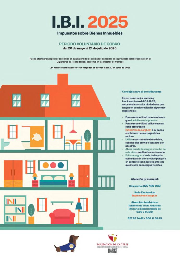Imagen Puesto al cobro, hasta el 21 de julio, el Impuesto sobre Bienes Inmuebles (IBI) 2025