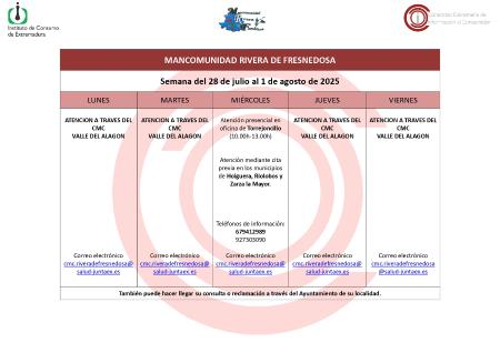 Imagen Oficina de Consumo – Semana del 28 de julio al 1 de agosto de 2025