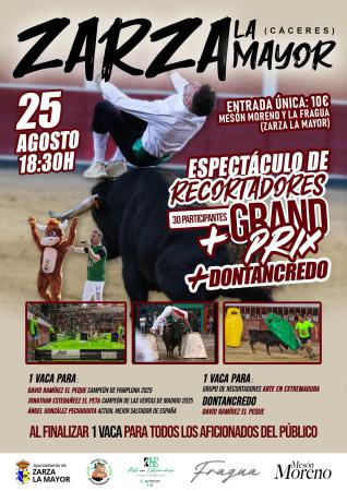 Imagen 25 de Agosto - Espectáculo de recortadores en Zarza La Mayor