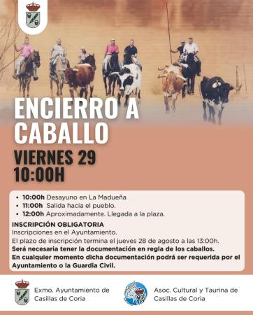 Imagen 29 de Agosto - Encierro a caballo en Casillas de Coria
