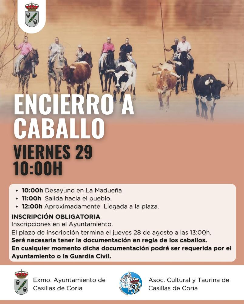 Imagen 29 de Agosto - Encierro a caballo en Casillas de Coria