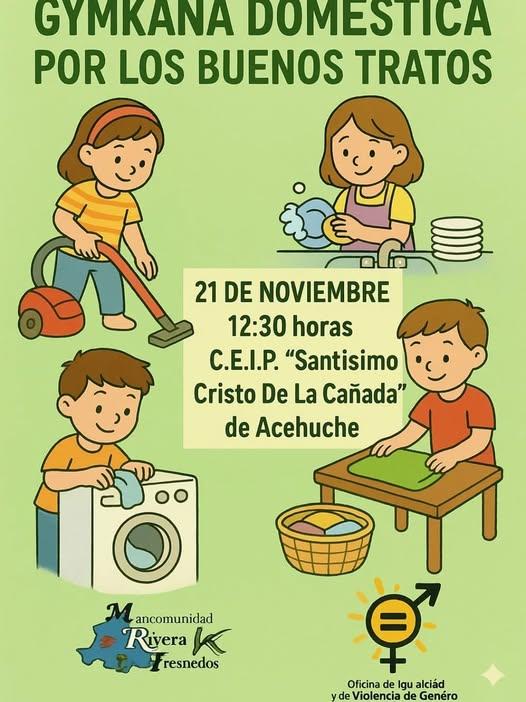 Imagen 21 de Noviembre - Gymkana doméstica por los buenos tratos en Acehúche