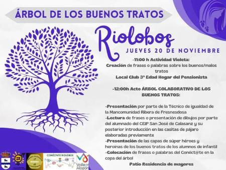 Imagen 20 de Noviembre - Árbol de los buenos tratos en Riolobos