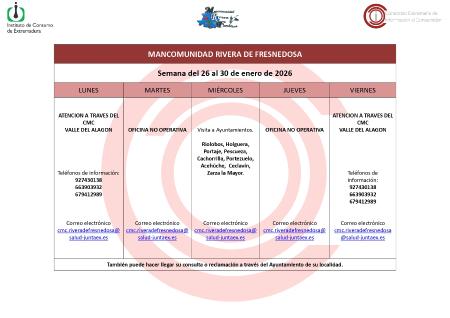 Imagen Oficina de Consumo – Semana del 26 al 30 de enero de 2026