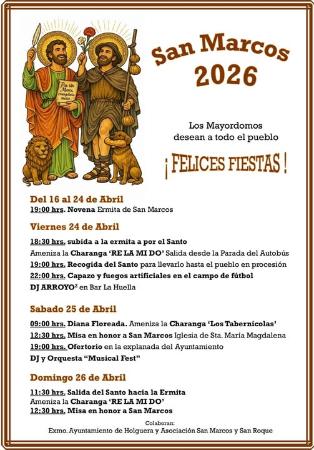 Imagen Del 16 al 24 de Abril - San Marcos 2026 en Holguera.
