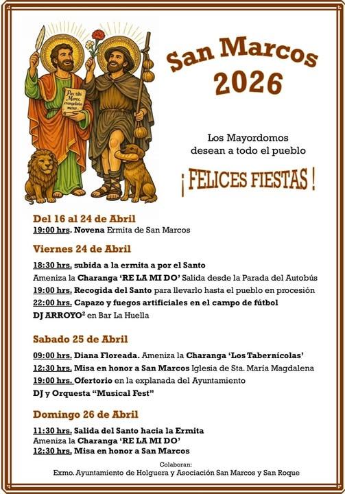 Imagen Del 16 al 24 de Abril - San Marcos 2026 en Holguera.
