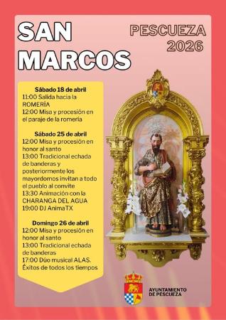 Imagen Del 18 al 26 de Abril - San Marcos en Pescueza 2026.