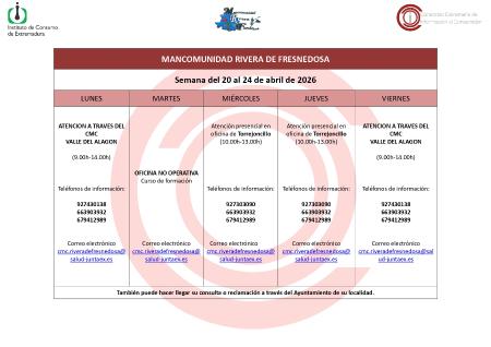 Imagen Oficina de Consumo – Semana del 20 al 24 de abril de 2026