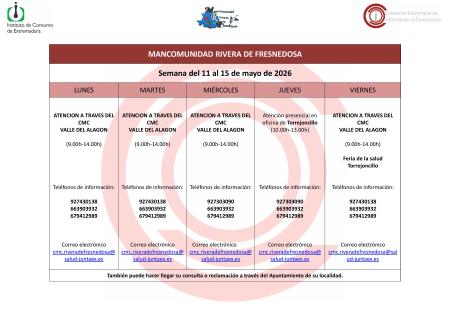 Imagen Oficina de Consumo – Semana del 11 al 15 de mayo de 2026