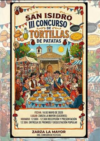 Imagen 16 de Mayo - Concurso de tortillas de patata de San Isidro en Zarza la Mayor.