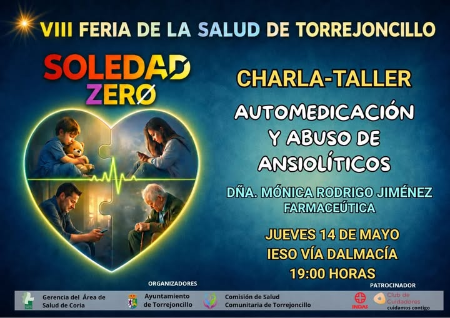 Imagen 14 de Mayo - CHARLA-TALLER · AUTOMEDICACIÓN Y ABUSO DE ANSIOLÍTICOS.