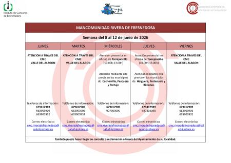 Imagen Oficina de Consumo – Semana del 8 al 12 de junio de 2026