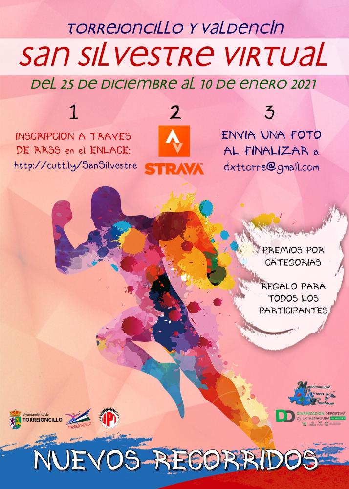 Imagen San Silvestre virtual en Torrejoncillo y Valdencín